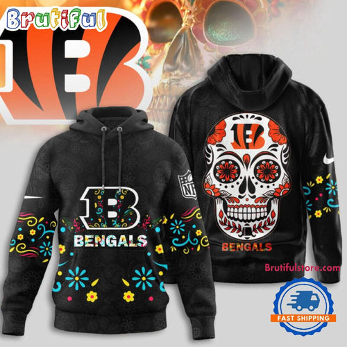 Cincinnati Bengals NFL Dia de los Muertos Limited Editions Hoodie Shirt