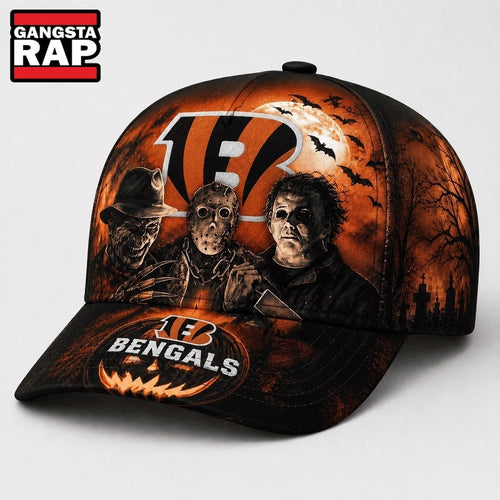 Cincinnati Bengals NFL Horror Night Halloween 2026 Design Classic Cap