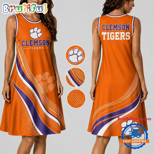 Clemson Tigers NCAA Team Pride Women’s Sleeveless Dress