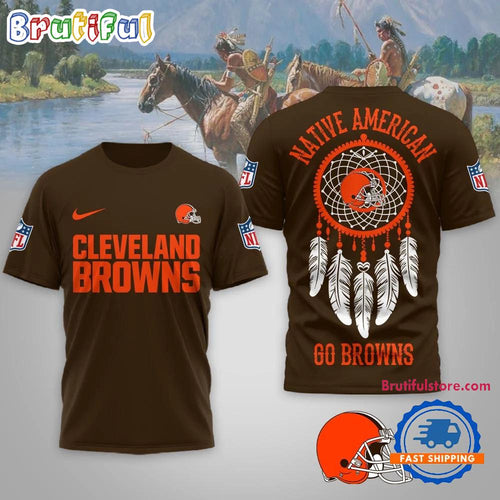 Cleveland Browns 2026 NFL Native American Unisex 3D Shirt