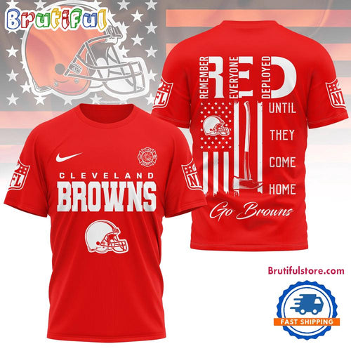 Cleveland Browns 2026 NFL Red Friday Firefighter Limited Edition 3D Shirt