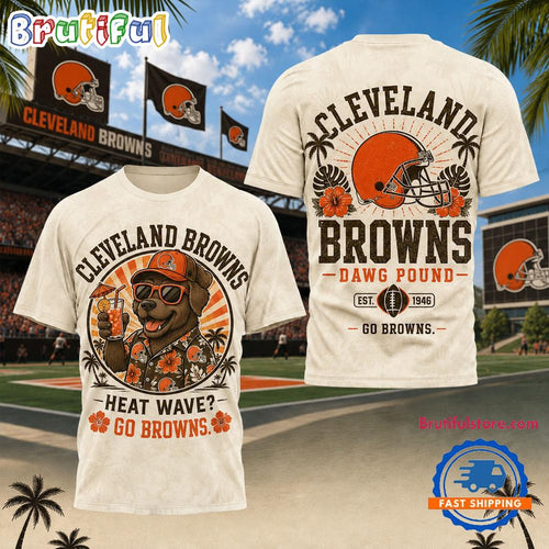 Cleveland Browns NFL Beach Vibes Summer Limited Edition 3D Shirt