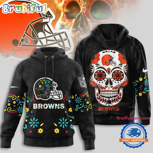 Cleveland Browns NFL Dia de los Muertos Limited Editions Hoodie Shirt
