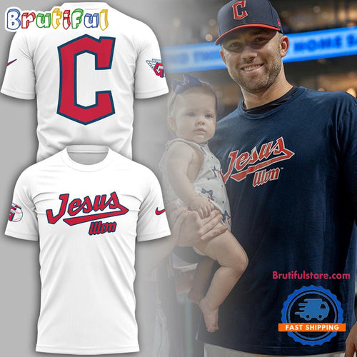 Cleveland Guardians MLB 2025 Jesus Won White T Shirt