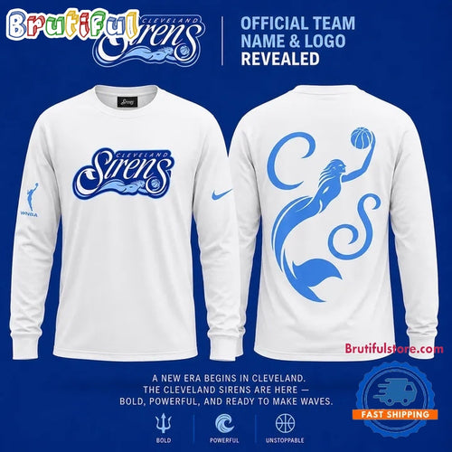Cleveland Sirens 2028 WNBA Primary Logo Long Sleeve Shirt
