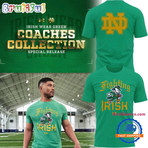 Coaches Collection Notre Dame Fighting Irish Green T Shirt