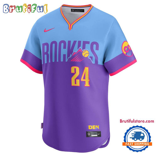 Colorado Rockies x City Connect 2025 Football Jeesey