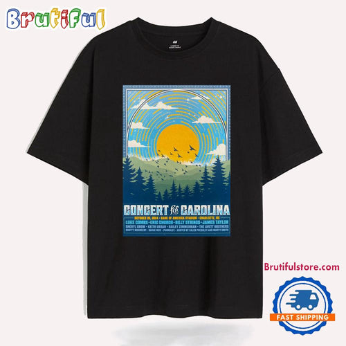 Concert for Carolina Oct 26 2024 Bank of American Stadium Charlotte Nc Tour T Shirt