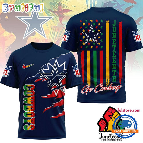 Dallas Cowboys 2026 NFL Juneteenth Freedom Limited Edition 3D Shirt