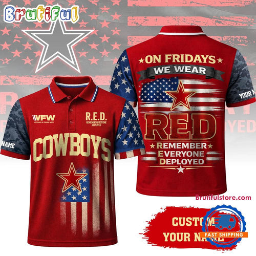 Dallas Cowboys 2026 NFL Red Friday Limited Edition Polo Shirt