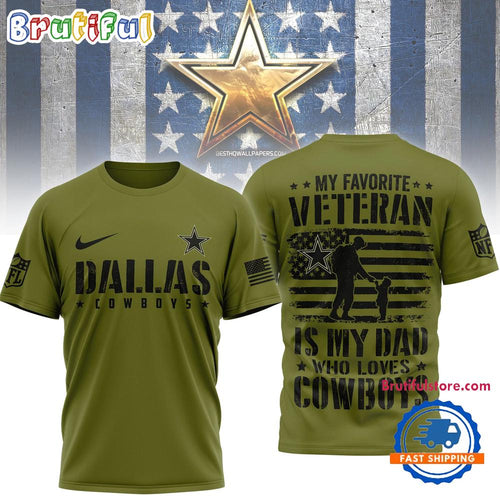 Dallas Cowboys 2026 NFL Veteran Dad Limited Edition 3D Shirt