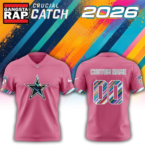 Dallas Cowboys NFL 2026 Crucial Catch Limited Edition Pink Football Jersey