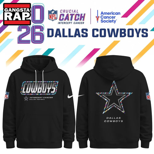 Dallas Cowboys NFL Crucial Catch 2026 Limited Edition Black Hoodie Shirt, Football New Design Shirt