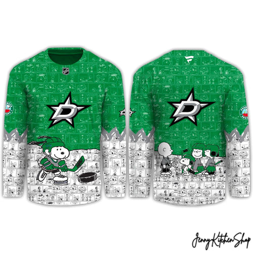 Dallas Stars Peanuts Limited Edition Hockey Jersey