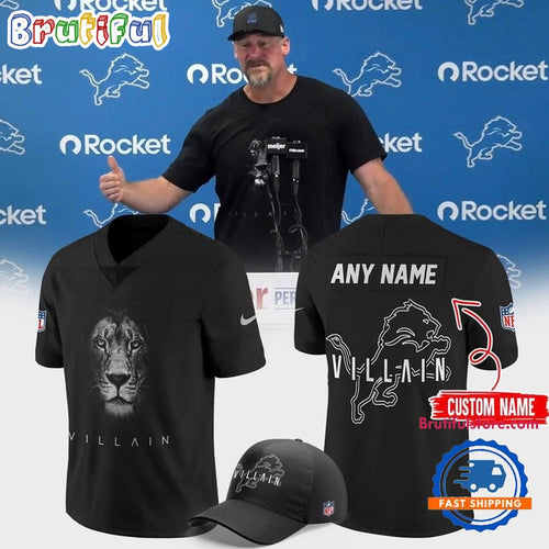 Dan Campbell Detroit Lions Villain 2025 Football Jersey