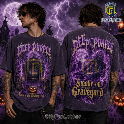 Deep Purple Heavy Metal Witching Hour Black T-Shirt