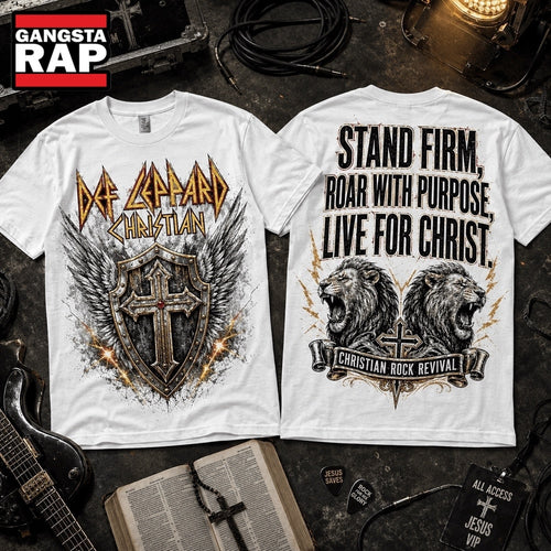 Def Leppard Christian Stand Firm Roar With Purpose 3D Shirt Hoodie T-Shirt