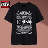 Def Leppard Pour Some Sugar On Me Songs List Graphic T Shirt, Music 2D Shirt