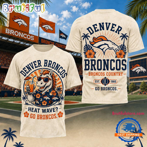 Denver Broncos NFL Beach Vibes Summer Limited Edition 3D Shirt