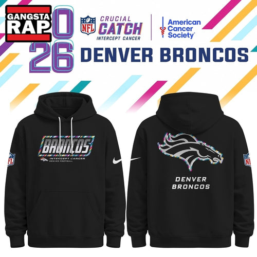 Denver Broncos NFL Crucial Catch 2026 Limited Edition Black Hoodie Shirt, Football New Design Shirt