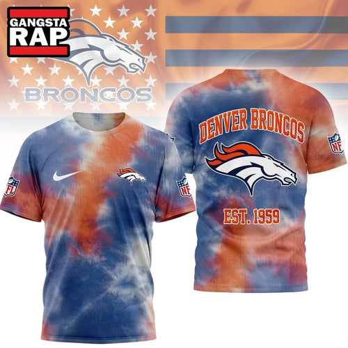 Denver Broncos NFL Sunday Legends Tie Dye 3D Shirt, Football New Design Shirt