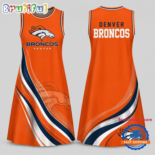 Denver Broncos NFL Team Pride Women’s Sleeveless Dress