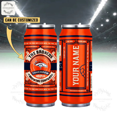 Denver Broncos Personalized Can Shaped Tumbler