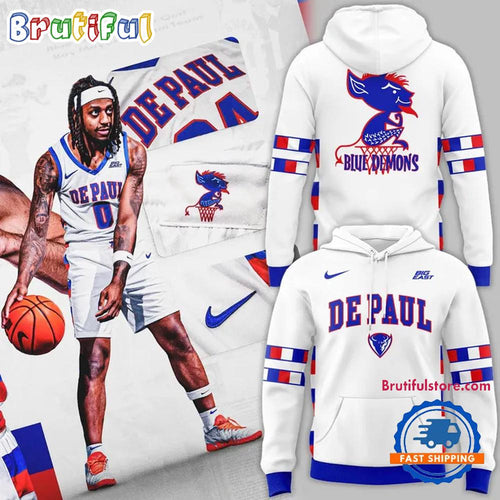 DePaul Blue Demons Basketball The Retros Uniform 2026 Hoodie T-Shirt