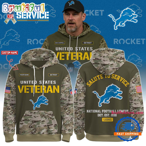 Detroit Lions 2025 NFL Veteran Birthday Limited Edition Hoodie Shirt
