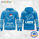 Detroit Lions 2025 Reindeer Football Christmas New Hoodie Shirt