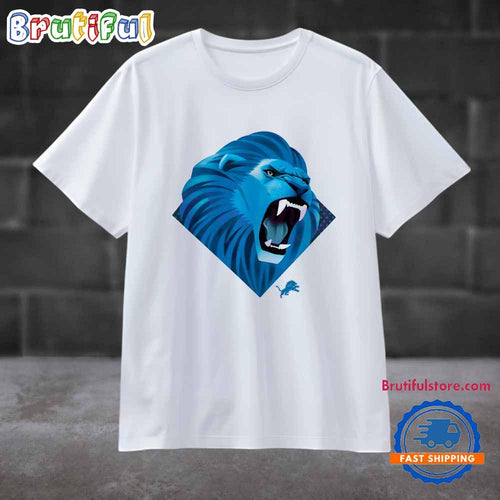 Detroit Lions Football Logo Mascot New T Shirt