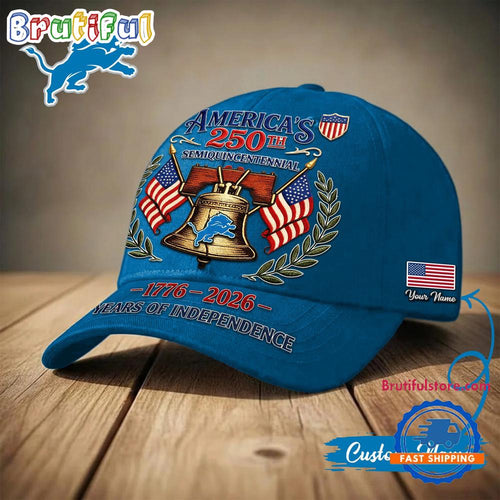 Detroit Lions NFL 1776-2026 Years Of Independence Classic Cap
