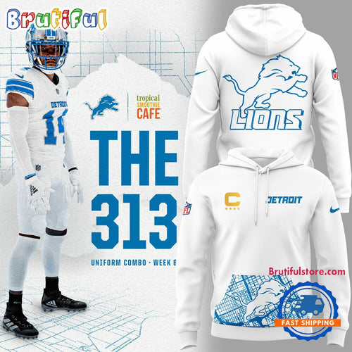 Detroit Lions NFL 2024 Limited Detroit Map The 313 Hoodie Shirt