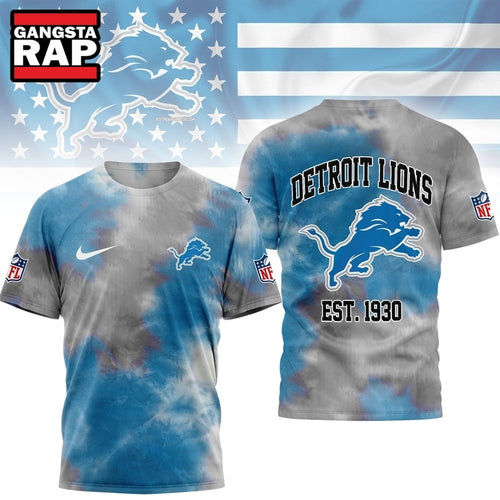 Detroit Lions NFL Sunday Legends Tie Dye 3D Shirt, Football New Design Shirt