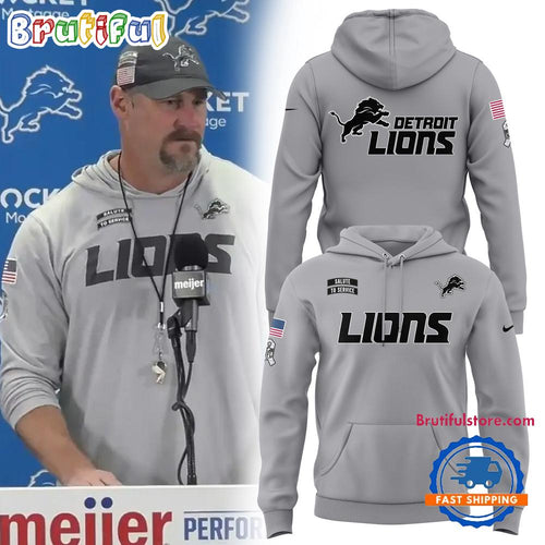 Detroit Lions Special Edition Veterans Salute to Service New Design Hoodie Shirt