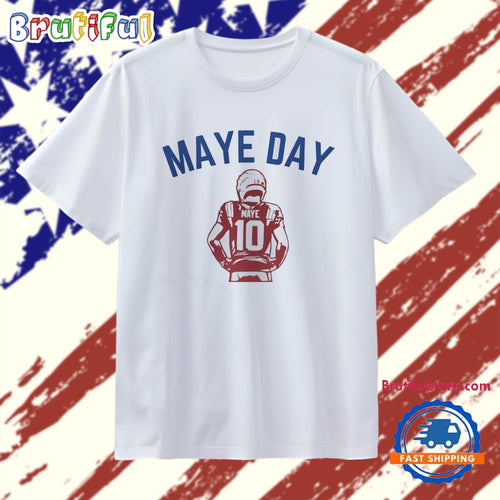 Drake Maye day New England Patriots football blue red style T Shirt