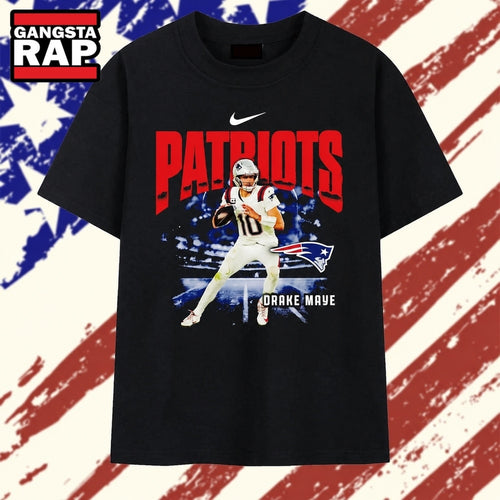 Drake Maye New England Patriots 10 NFL Football T Shirt