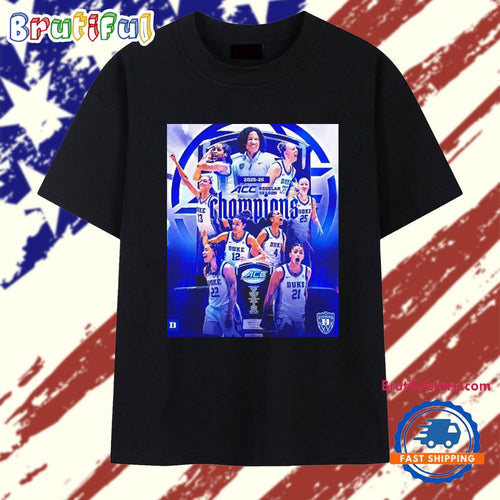 Duke Blue Devils 2025 26 ACC regular season champions T Shirt