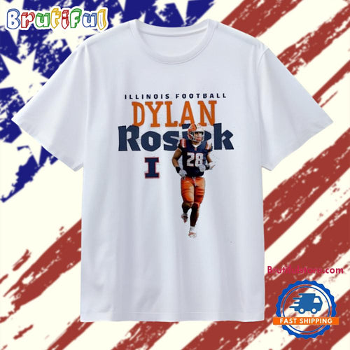 Dylan Rosiek Illinois Fighting Illini Name Graphic T Shirt