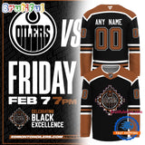 Edmonton Oilers Celebrating Black History Limited Edition Custom Hockey Jersey