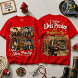Elvis Presley Firefighter Red T-Shirt 2026