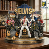 Elvis Presley The King of Rock n Roll Sculpted Diorama Collectible Figurine