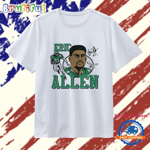 Eric Allen Philadelphia Eagle Caricature Signature T Shirt
