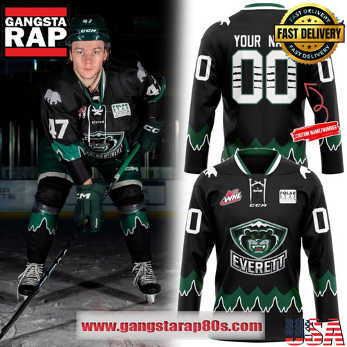 Everett Silvertips Nightmare New 2025 Custom Hockey Jersey