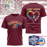 Florida State Seminoles 2025 NCAA National Coming Out Day LGBT Pride Unisex 3D Shirt