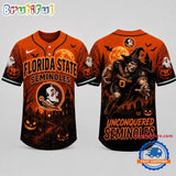Florida State Seminoles NCAA Haunted Night Halloween Baseball Jersey Shirt