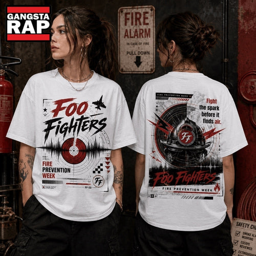 Foo Fighters Fire Prevention Week Rock 3D Shirt