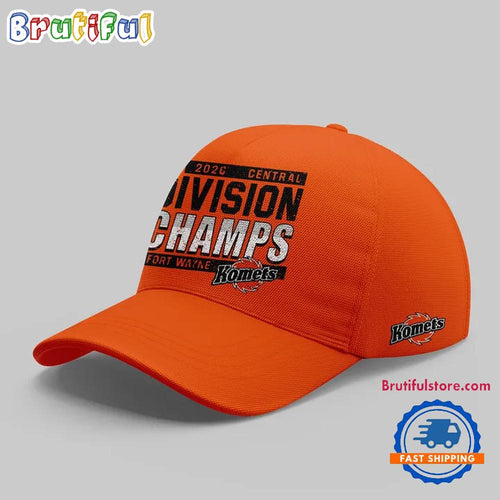 Fort Wayne Komets Division Champions 2026 Orange Cap