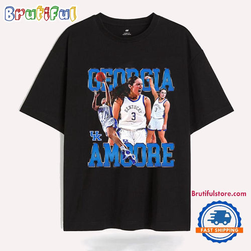 Georgia Amoore Picture Collage Scream Kentucky Women’s Basketball T Shirt
