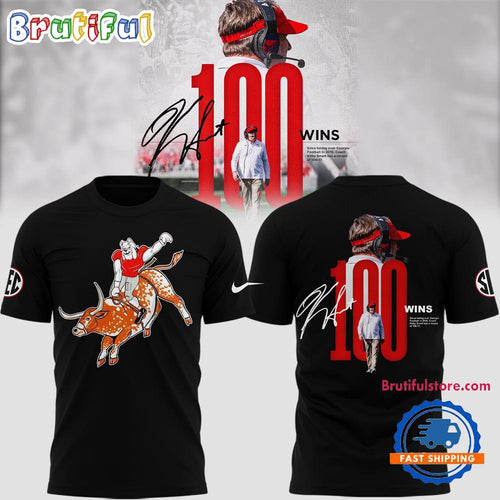 Georgia Bulldogs 100 Win 2024 T Shirt